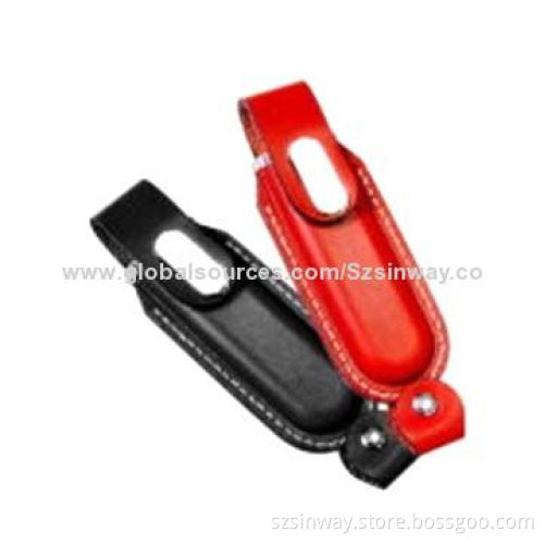 Leather USB Flash Drives, OEM, 2, 4, 8, 16 and 32GB, CE, RoHS, FCC Marks